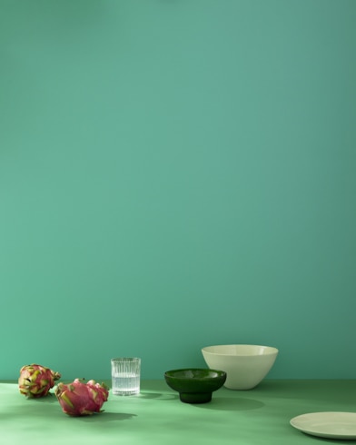 Painted wall with Medici Malachite 600