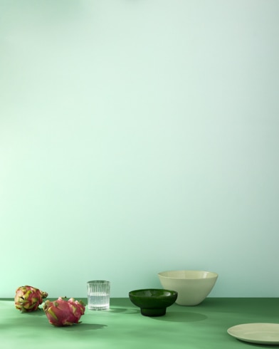 Painted wall with Spearmint Ice 596