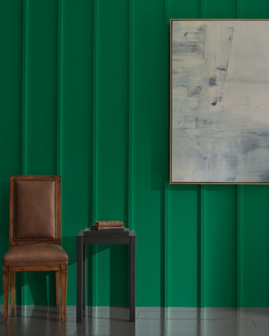 Painted wall with Deep Green 2039-10