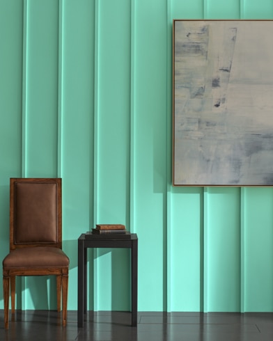 Painted wall with Mermaid Green 2039-50
