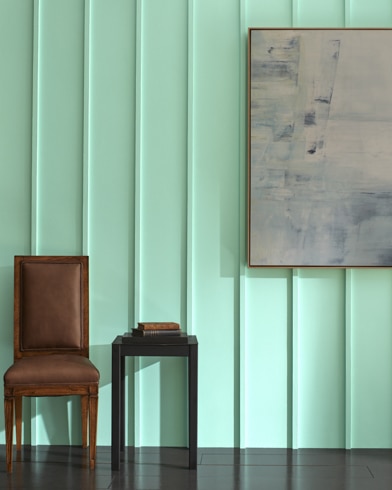 Painted wall with Seafoam Green 2039-60