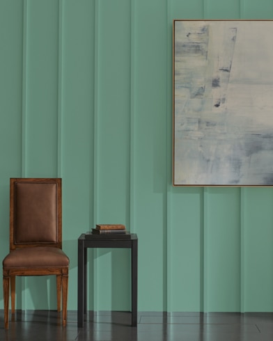 Painted wall with Spotswood Teal CW-545