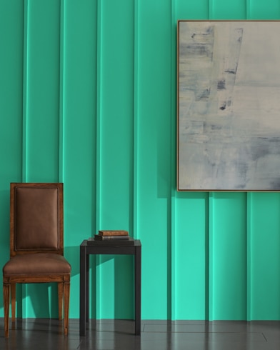 Painted wall with Teal Blast 2039-40