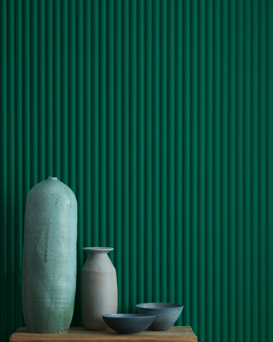 Painted wall with Calypso Green 2046-10
