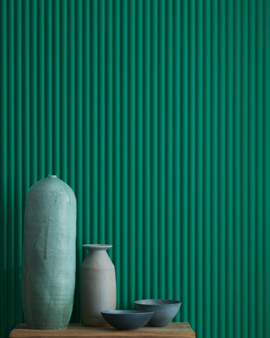 Painted wall with Garden Green 2046-20