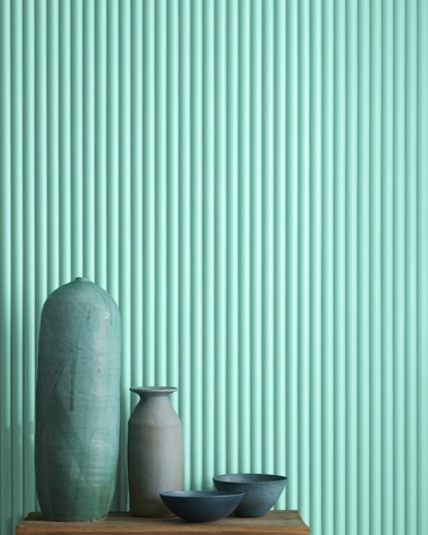Painted wall with Misty Teal 2046-60
