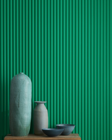 Painted wall with Prairie Green 2038-30