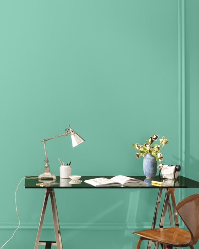 Painted wall with Eucalyptus 621