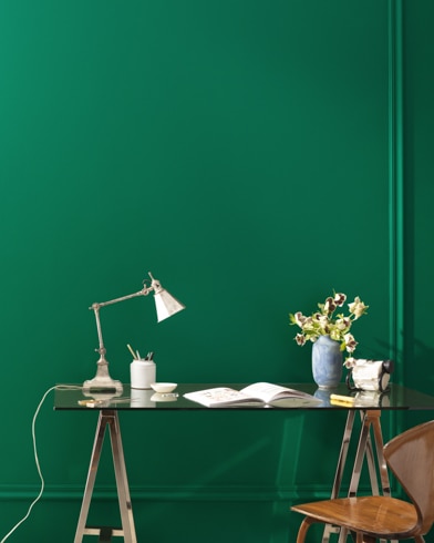 Mur peint en Pr� Vert 2040-20