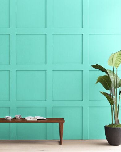 Painted wall with Green Coral 2045-50