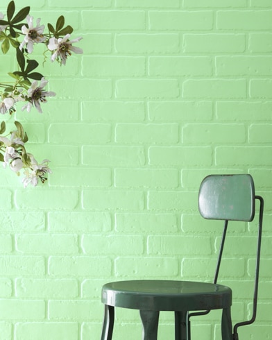 Painted wall with Early Spring Green 2032-50