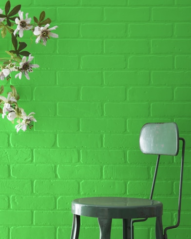 Painted wall with Fresh Lime 2032-30