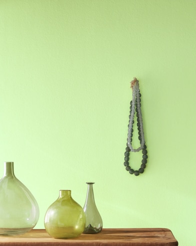 Painted wall with Key Lime 2031-50