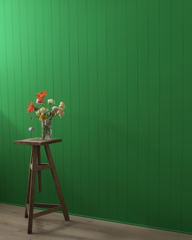 Painted wall with Vine Green 2034-20