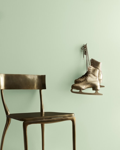 Painted wall with Van Alen Green HC-120
