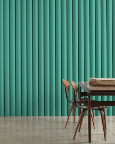Painted wall with Highlands Green 650