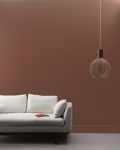 Painted wall with Suede Brown 2101-10