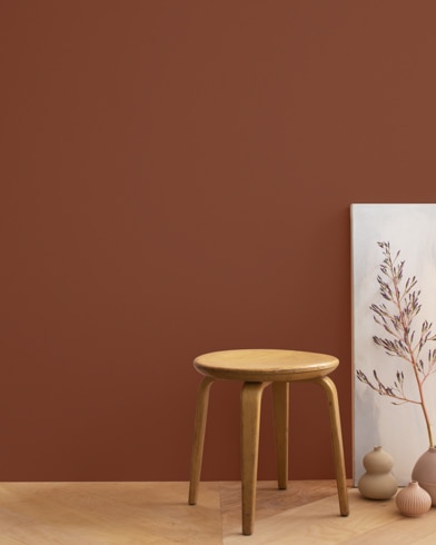 Painted wall with Burnt Cinnamon 2094-10