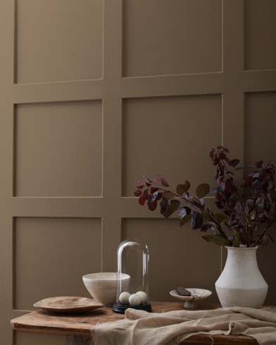 Painted wall with Char Brown 2137-20