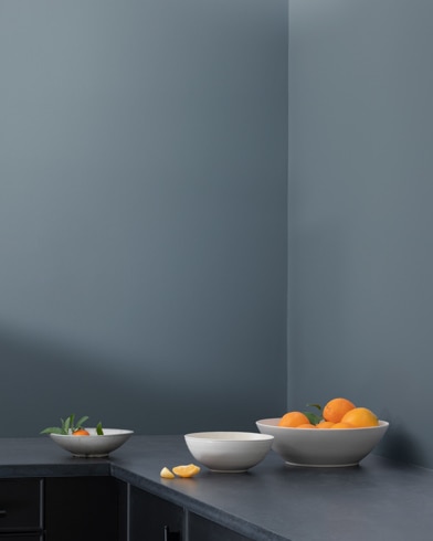 Painted wall with Wolf Gray 2129-60