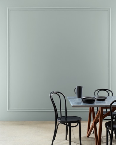 Painted wall with Puritan Gray HC-164