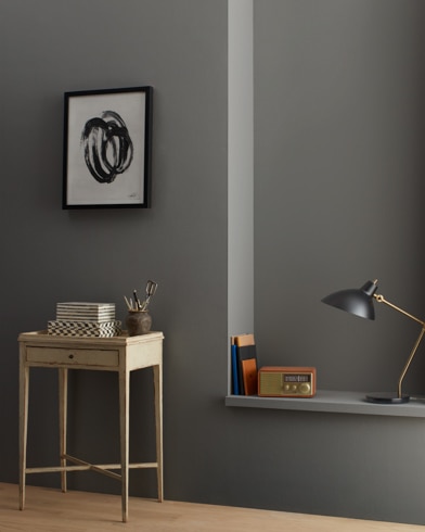 Painted wall with Kendall Charcoal HC-166