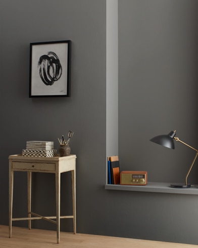 Painted wall with Kendall Charcoal CSP-60