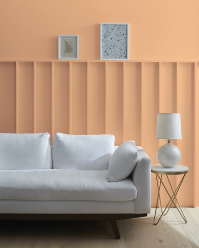 Painted wall with Ansonia Peach HC-52