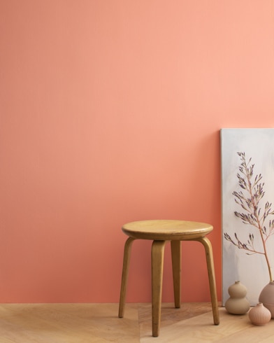 Painted wall with Coral Glow 26