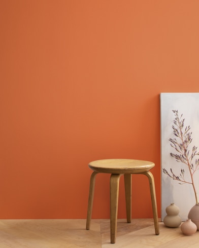 Painted wall with Pumpkin Cream 2168-20