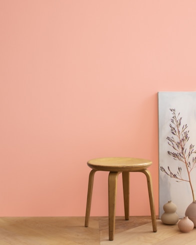 Painted wall with Vivid Peach 25