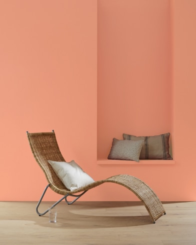 Painted wall with Coral Spice 2170-40