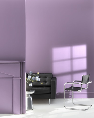 Painted wall with Wild Orchid 2072-40