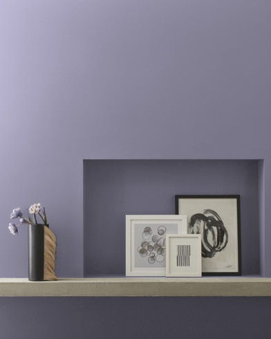 Painted wall with Purple Haze CC-980