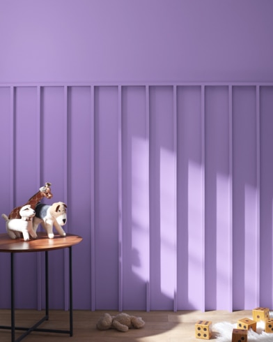 Painted wall with Charmed Violet 1398