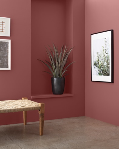 Painted wall with Hearth Red 1295