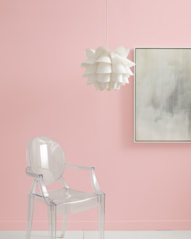 Painted wall with Camellia Pink 2093-50
