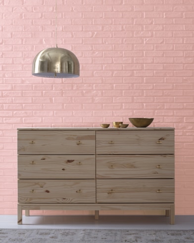 Painted wall with Heather Pink 2091-60