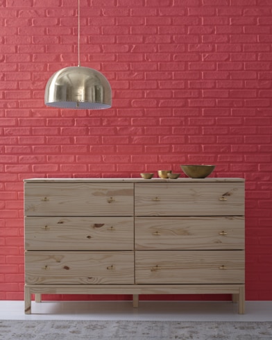 Painted wall with Umbria Red 1316