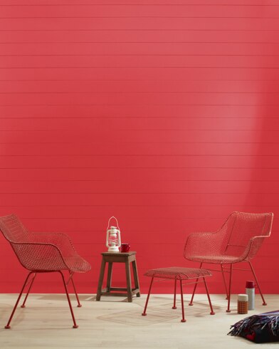 Painted wall with Tricycle Red 2000-20