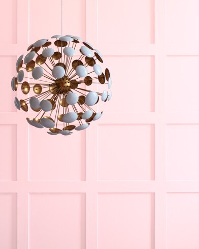 Painted wall with '50s Pink 2086-70