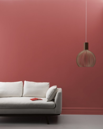 Painted wall with Segovia Red 1288