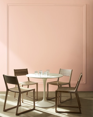 Painted wall with Georgetown Pink Beige HC-56