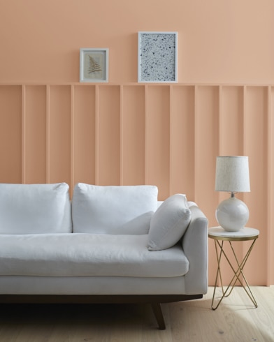 Painted wall with Winthrop Peach HC-55