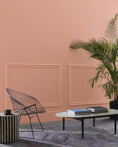Painted wall with Palazzo Pink 1193