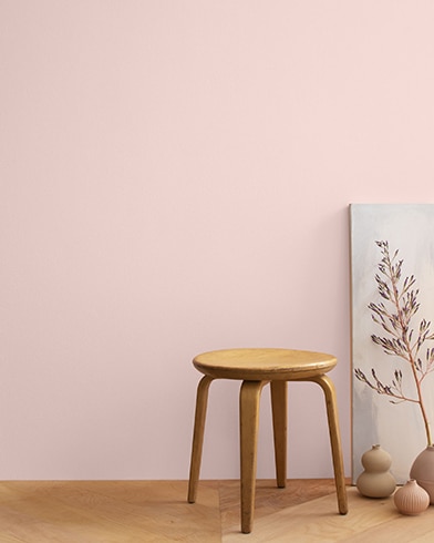 Painted wall with Pleasant Pink 2094-60