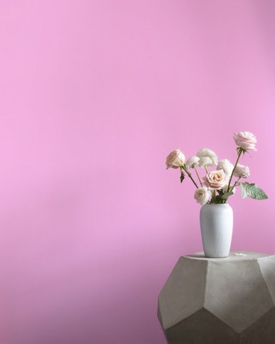 Painted wall with Pretty Pink 2077-50