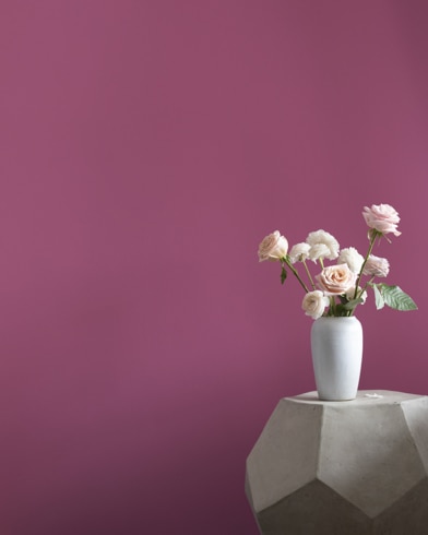 Painted wall with Vintage Claret 1364