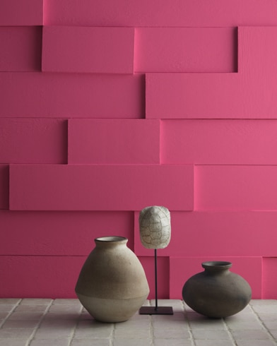 Painted wall with Pink Corsage 1349
