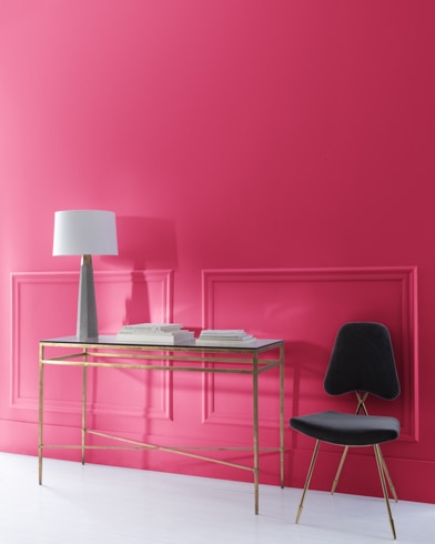 Painted wall with Blushing Red 2079-20